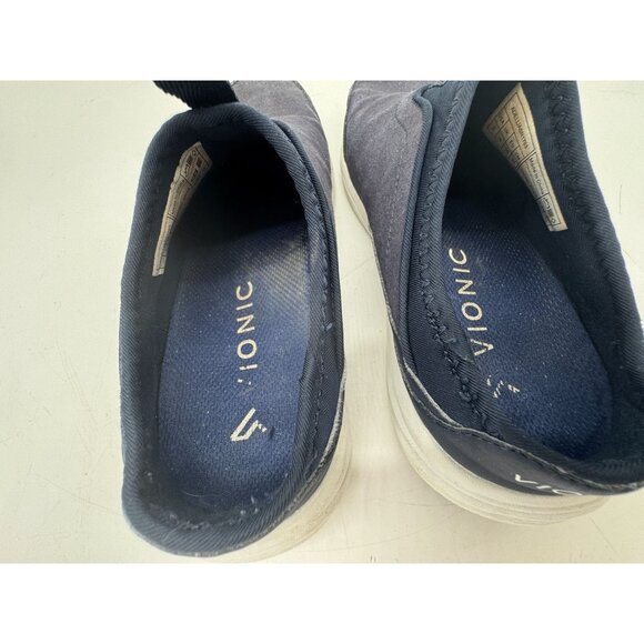 Vionic Women's Adell Slip On Athletic Shoes Round Toe Size 7 Black/Navy Comfy - Picture 13 of 14